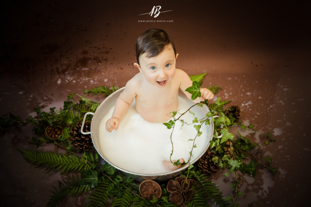 photo bain de lait 1 an